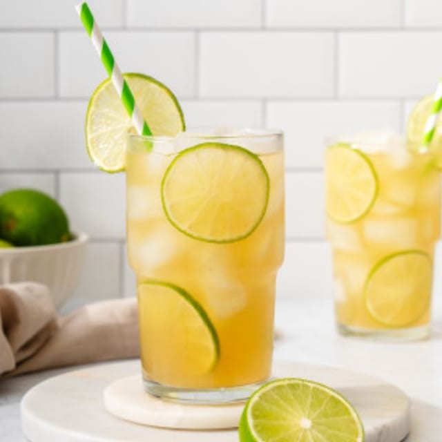 Fresh Lemon Green Tea Lemonade.