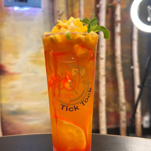 Strawberry-Lychee Fruit Tea.