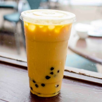 Mango Milk Tea.