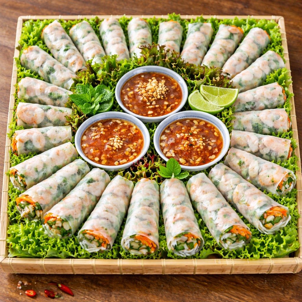 Gỏi cuốn (Vietnamese fresh spring rolls).