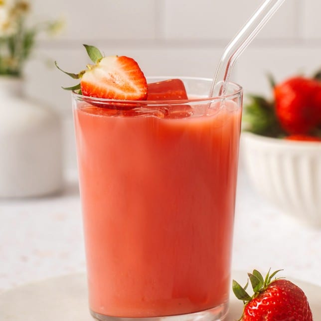 Strawberry Green Thai Tea.