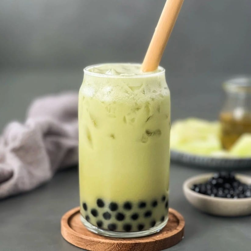 Honey Green Milk Tea.