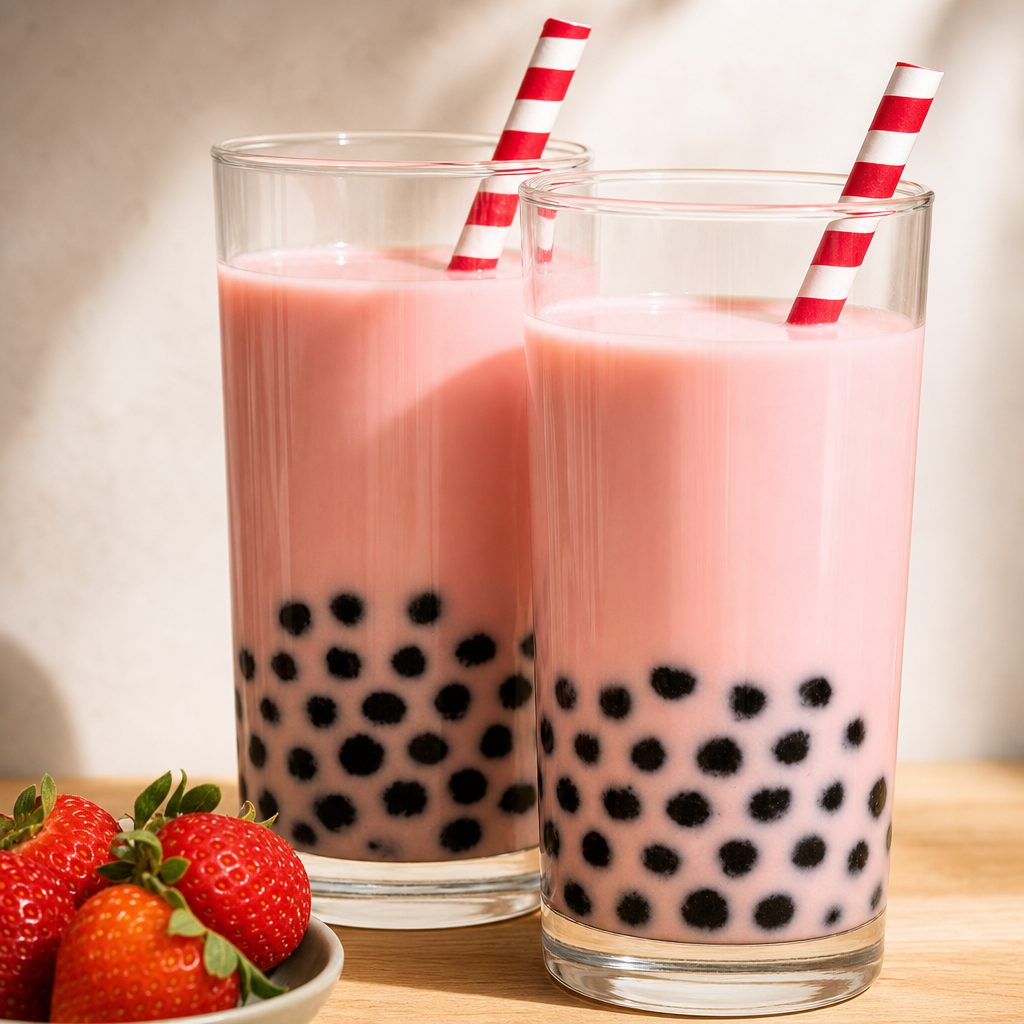 Strawberry Milk Tea.