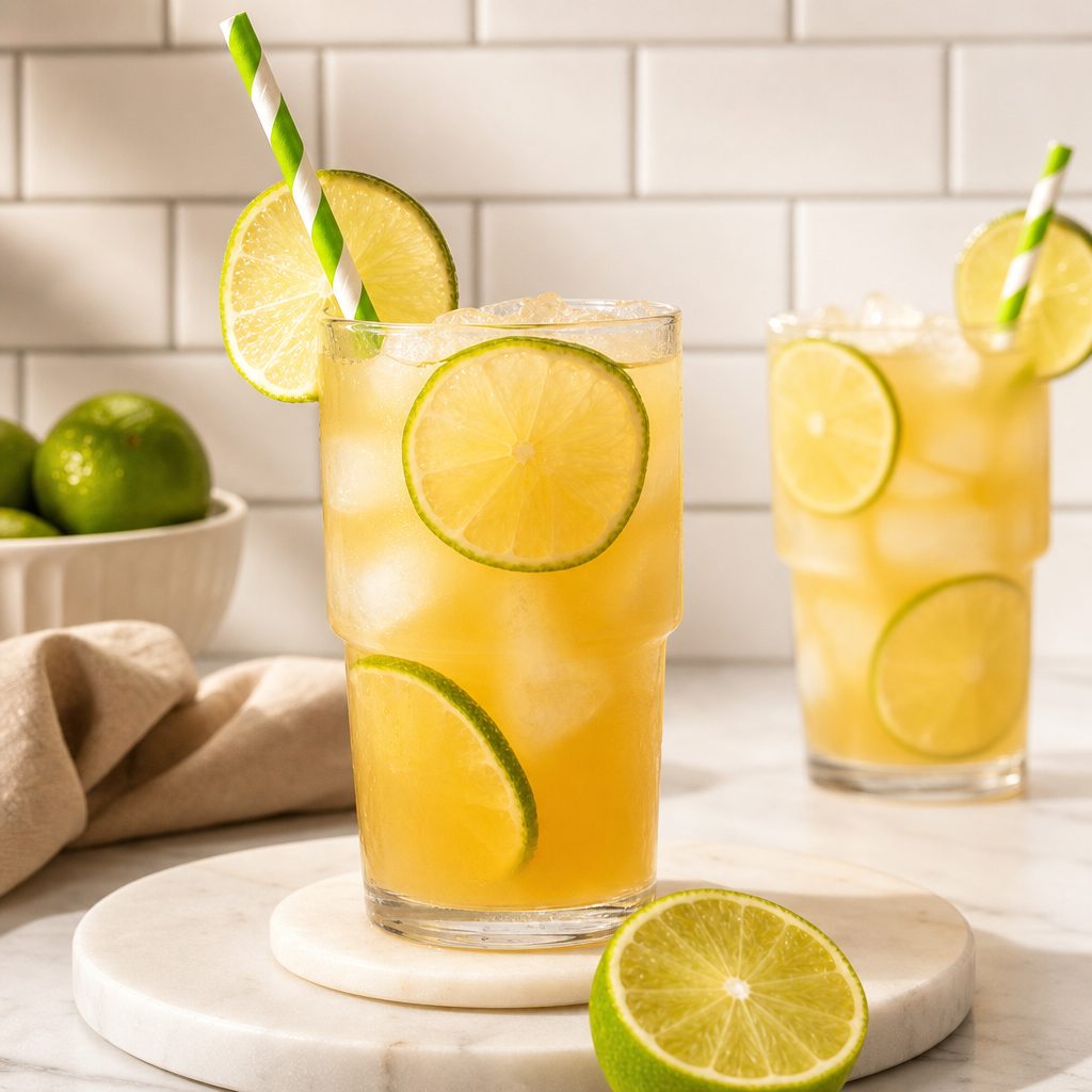 Fresh Lemon Green Tea Lemonade.