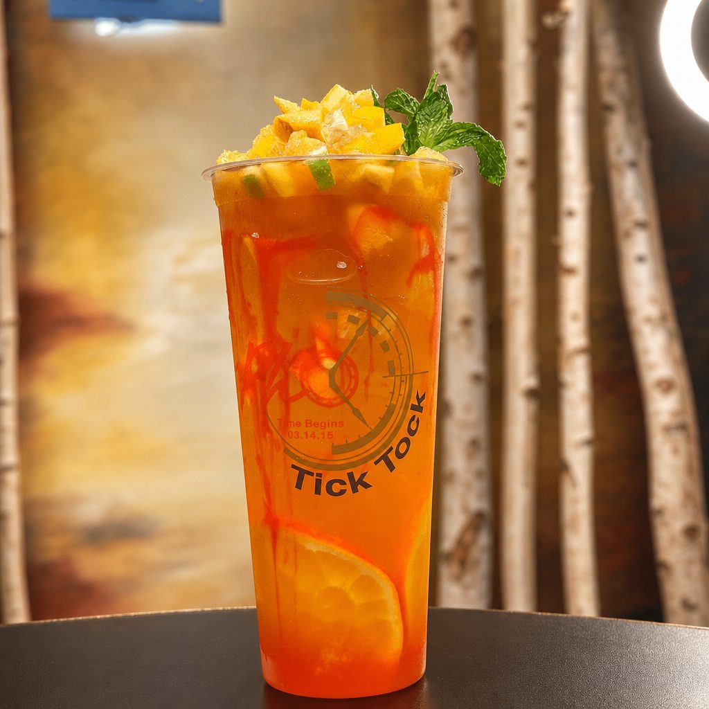 Strawberry-Lychee Fruit Tea.