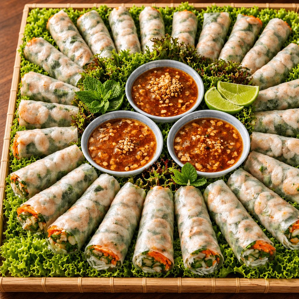 Gỏi cuốn (Vietnamese fresh spring rolls).
